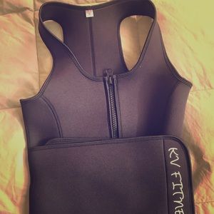 KV FITNESS WOMEN'S BELLA BAND SAUNA VEST BLACK